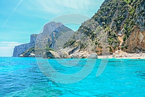 Orosei Gulf shoreline seen from the sea