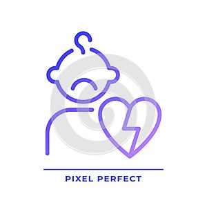 Orphan pixel perfect gradient linear vector icon