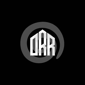 ORR letter logo design on BLACK background. ORR creative initials letter logo concept. ORR letter design.ORR letter logo design on