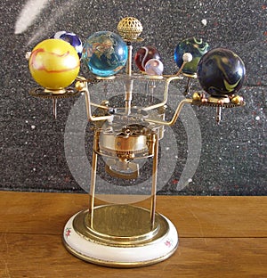 Orrery Steampunk Art Clock