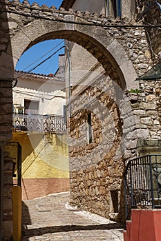 Orsara di Puglia, old town in Apulia, Italy