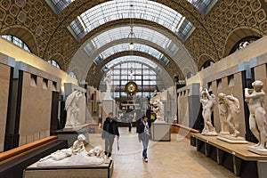 Orsay Museum interior view. Paris, France