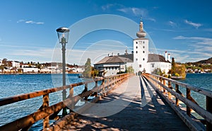 Ort Castle with bridge, Austria