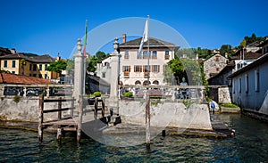 Orta San Giulio village, in Piedmont region, Italy