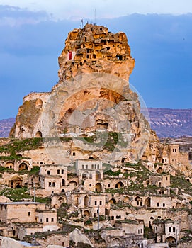 Ortahisar Castle in Cappadocia, Turkey