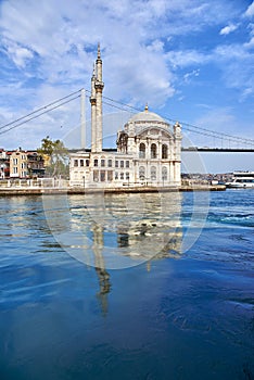 Ortakoy in Istanbul, Turkey.