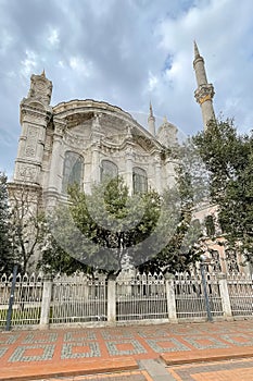 Mecidiye Mosque or Ortakoy Mosque in Istanbul. photo