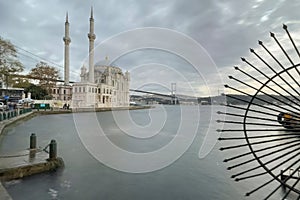 Mecidiye Mosque or Ortakoy Mosque in Istanbul. photo