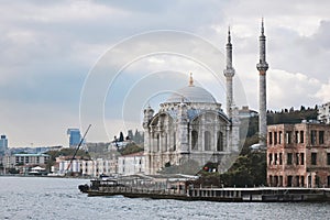 Ortakoy Mosque on the banks of the Bosphorus