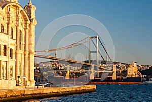 The Ortakoy Mosque in Istanbul