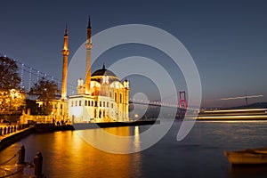 Ortakoy Mosque in Istanbul City, Turkey