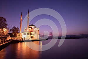 Ortakoy Mosque in Istanbul City, Turkey