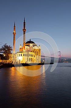 Ortakoy Mosque in Istanbul City, Turkey