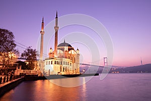 Ortakoy Mosque in Istanbul City, Turkey