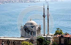 Ortakoy Mosque in Istanbul Turkey photo