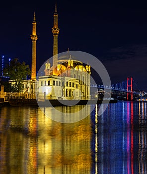 Ortakoy mosque is one of the primary places to be seen in Istanbul. Turkey