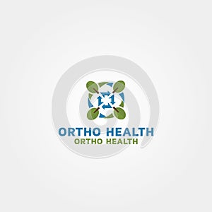 Ortho Health Vector logo design template idea And inspiration photo
