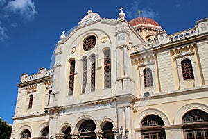 orthodox cathedral (agios minas) in heraklion in crete (greece)