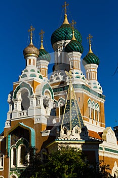 The orthodox Cathedral church of Saint Nicolas in Nice
