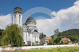Orthodox cathedral in the Transylvanian village of Sighisoara photo