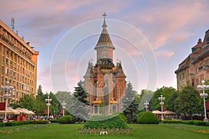 Orthodox Cathedral in Victory Square,Timisoara