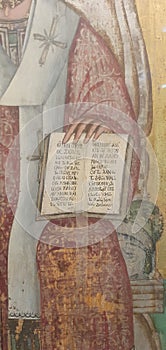 Orthodox christian art, icon, cyrillic text