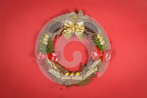 Orthodox christmas wreath