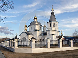 Orthodox Church. Church of the Nativity of Christ. Ulan-Ude. Bur