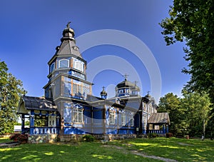 orthodox church dedicated to the protection of our lady - puchly