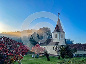 Orthodox church in Floresti village, Sibiu county, Romania