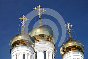 Orthodox Church with Golden Domes