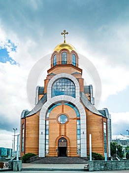 Orthodox church in honor of the Great Martyr George in Kyiv Kiev.