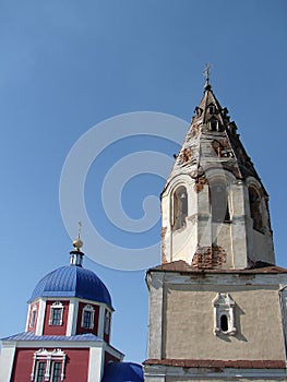 The Orthodox Church in the Russian town of Meshchovsk Kaluga region.