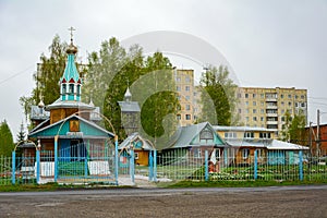 Orthodox Church in the Siberian village