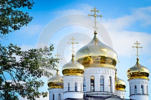 Orthodox church in small russian city