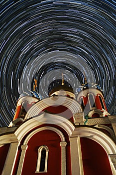 Orthodox Church of St. George - the town of Medyn, Kaluga region in Russia.