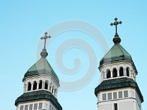 Orthodox church towers