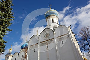 Orthodox church in the Trinity Lavra St. Sergius