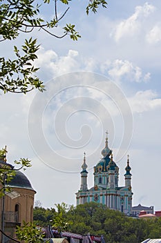 Orthodox Church of Ukraine. Beautiful Christian Cathedral in Ukraine, Ukrainian Orthodox Church of the Kyiv Patriarchate