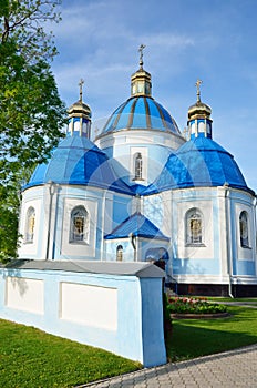 Orthodox church in the Ukrainian town Novovolynsk photo