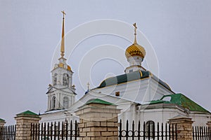 Orthodox church in the village of Petrovskoe, Ivanovo region of Russia