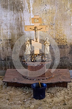 Orthodox cross, crucifixion