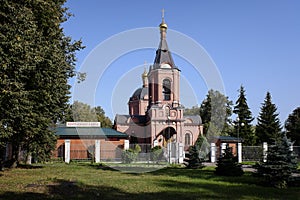 Orthodox Demetrius of Thessaloniki cathedral in Vostochny district of Moscow, Russia.