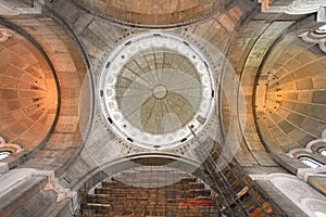 Orthodox dome design of Saint Sava Cathedral