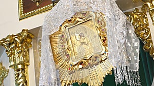 Orthodox Golden Iconostasis in the Orthodox Church