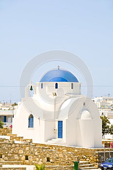 Orthodox greek island church anti paros cyclades