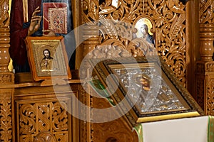 Orthodox Icon on Iconostasis