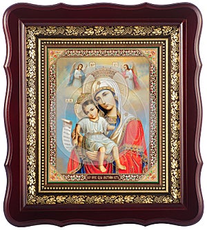 Orthodox icon of the Mother of God Worthy of Existence