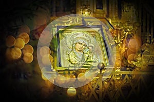 Orthodox icon of Motrer Mary.