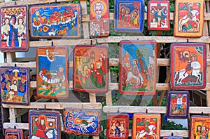 Orthodox icons on wood